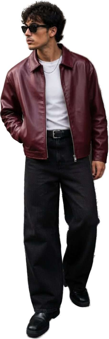 NIKHATU model wearing the oxblood edit